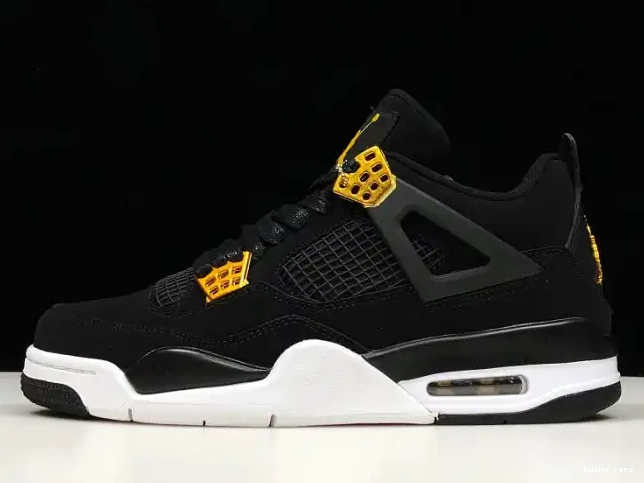 Rep Husky Metallic Air Jordan Royalty Black Gold-White 4 308497-032 0531
